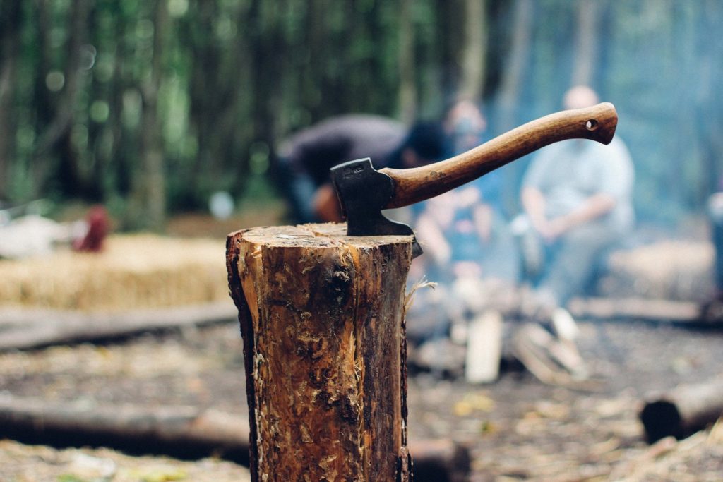 村の鍛冶屋 スケルトンアックス おまけ有 斧 薪割り キャンプ用品